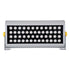 GloboStar® FLOOD-HENA 90446 Προβολέας Wall Washer για Φωτισμό Κτιρίων LED 48W 4080lm 30° AC 220-240V Αδιάβροχο IP67 Μ39 x Π6 x Υ17cm Αρχιτεκτονικό Πορτοκαλί 2200K - Ασημί