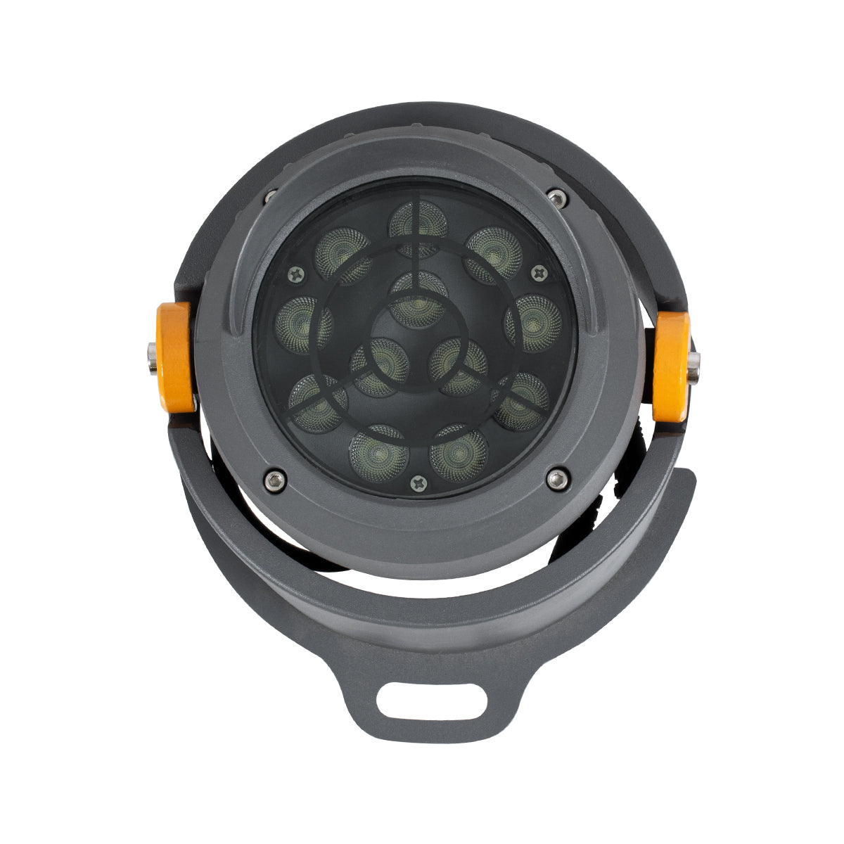 GloboStar® FLOOD-SIMA 90494 Κινούμενος Προβολέας - Σποτ Φωτισμού Wall Washer με Αντιθαμβωτική Γρίλια για Φωτισμό Κτιρίων LED 24W 2040lm 30° DC 24V Αδιάβροχο IP67 Μ14.5 x Π24.2 x Υ22.5cm RGBW DMX512 - Γκρι Ανθρακί - 3 Years Warranty - ledmania.gr