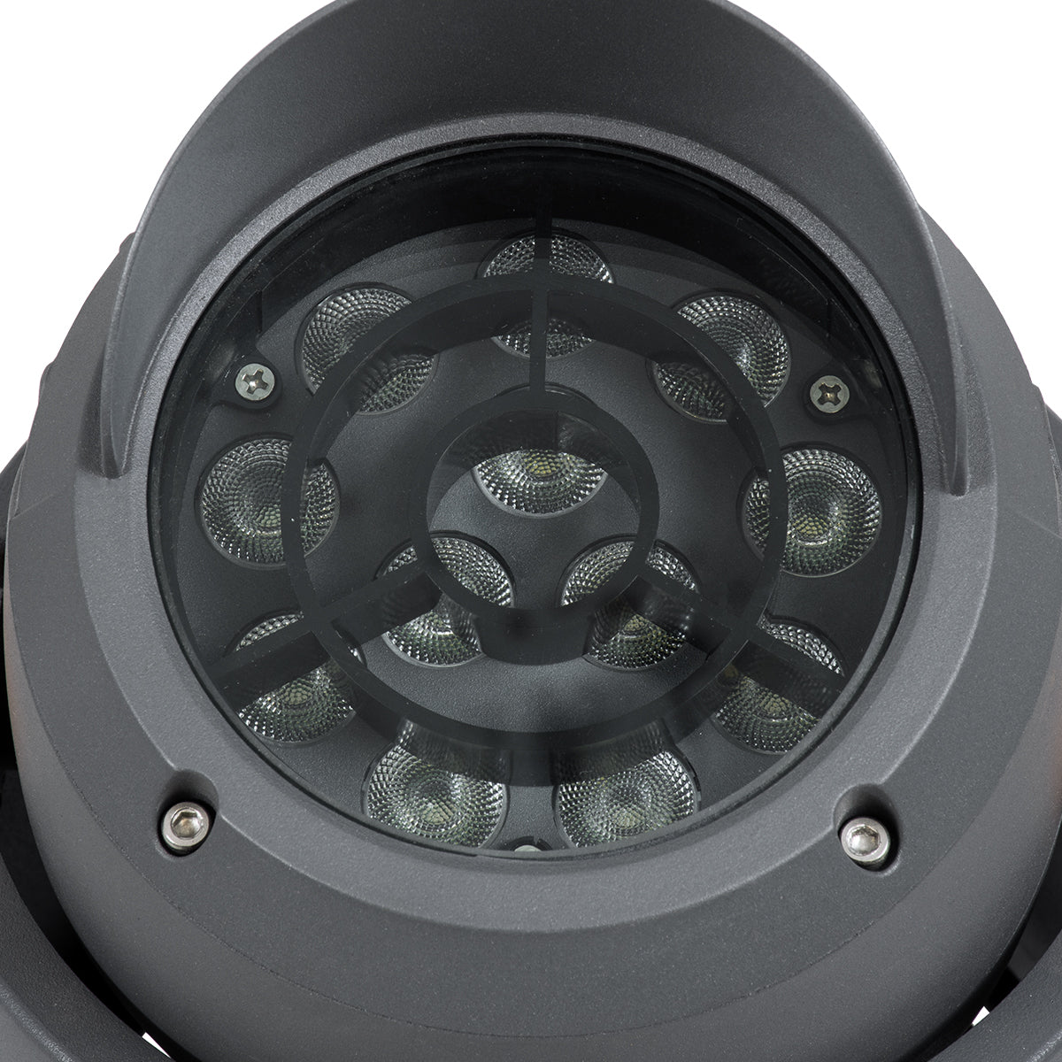 GloboStar® FLOOD-SIMA 90494 Κινούμενος Προβολέας - Σποτ Φωτισμού Wall Washer με Αντιθαμβωτική Γρίλια για Φωτισμό Κτιρίων LED 24W 2040lm 30° DC 24V Αδιάβροχο IP67 Μ14.5 x Π24.2 x Υ22.5cm RGBW DMX512 - Γκρι Ανθρακί - 3 Years Warranty - ledmania.gr
