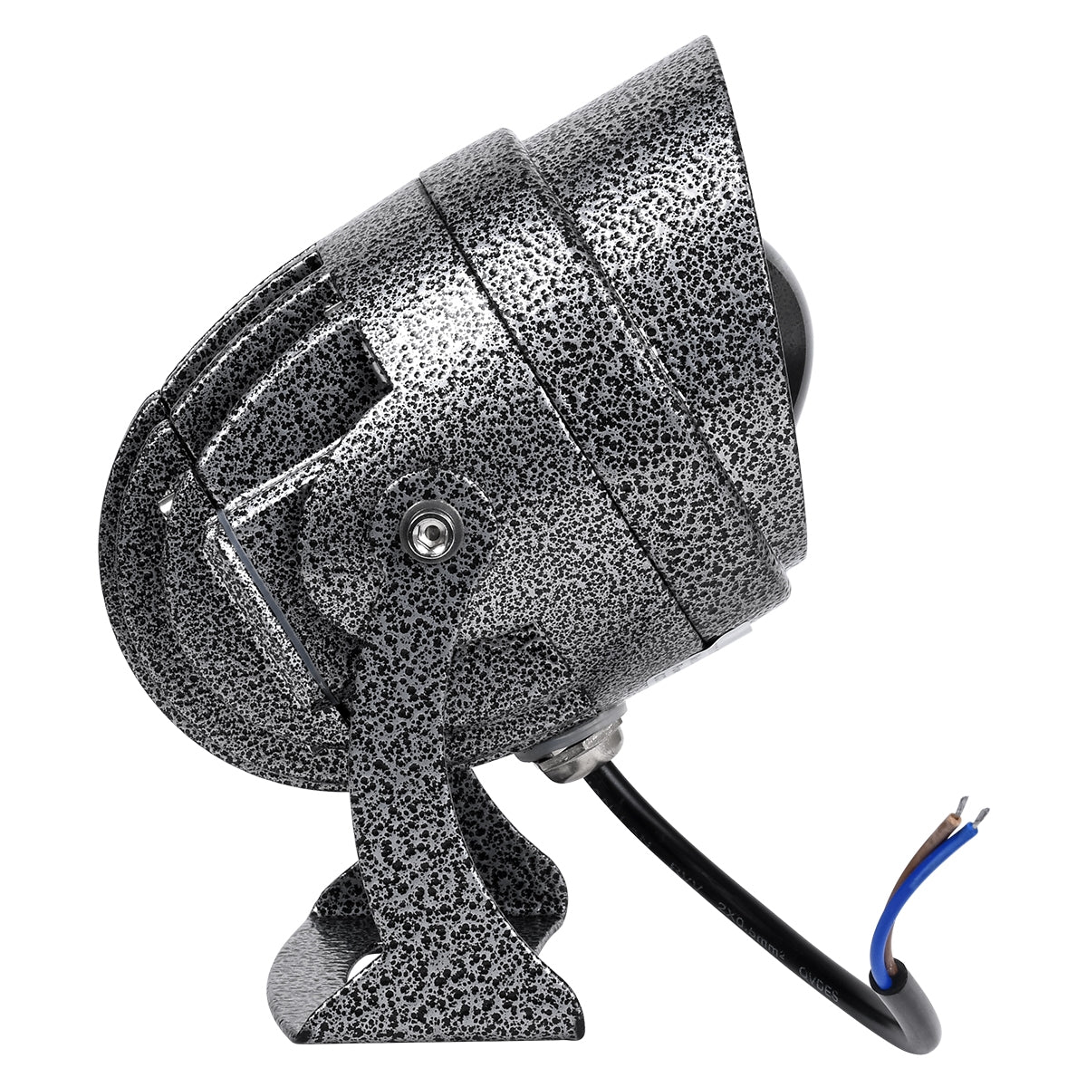 GloboStar® SPOT-XENIA 90509 Σποτ Φωτισμου Wall Washer LED 16W 1600lm 3° DC 24V Αδιάβροχο IP65 Φ9 x Υ12cm Ψυχρό Λευκό 6000K - Σφυρήλατο Γκρι - ledmania.gr