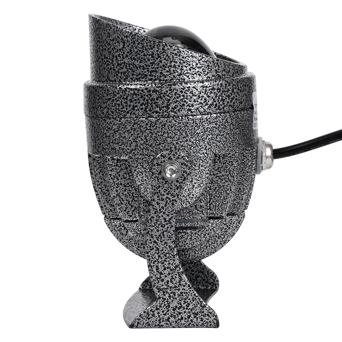 GloboStar® SPOT-XENIA 90509 Σποτ Φωτισμου Wall Washer LED 16W 1600lm 3° DC 24V Αδιάβροχο IP65 Φ9 x Υ12cm Ψυχρό Λευκό 6000K - Σφυρήλατο Γκρι - ledmania.gr