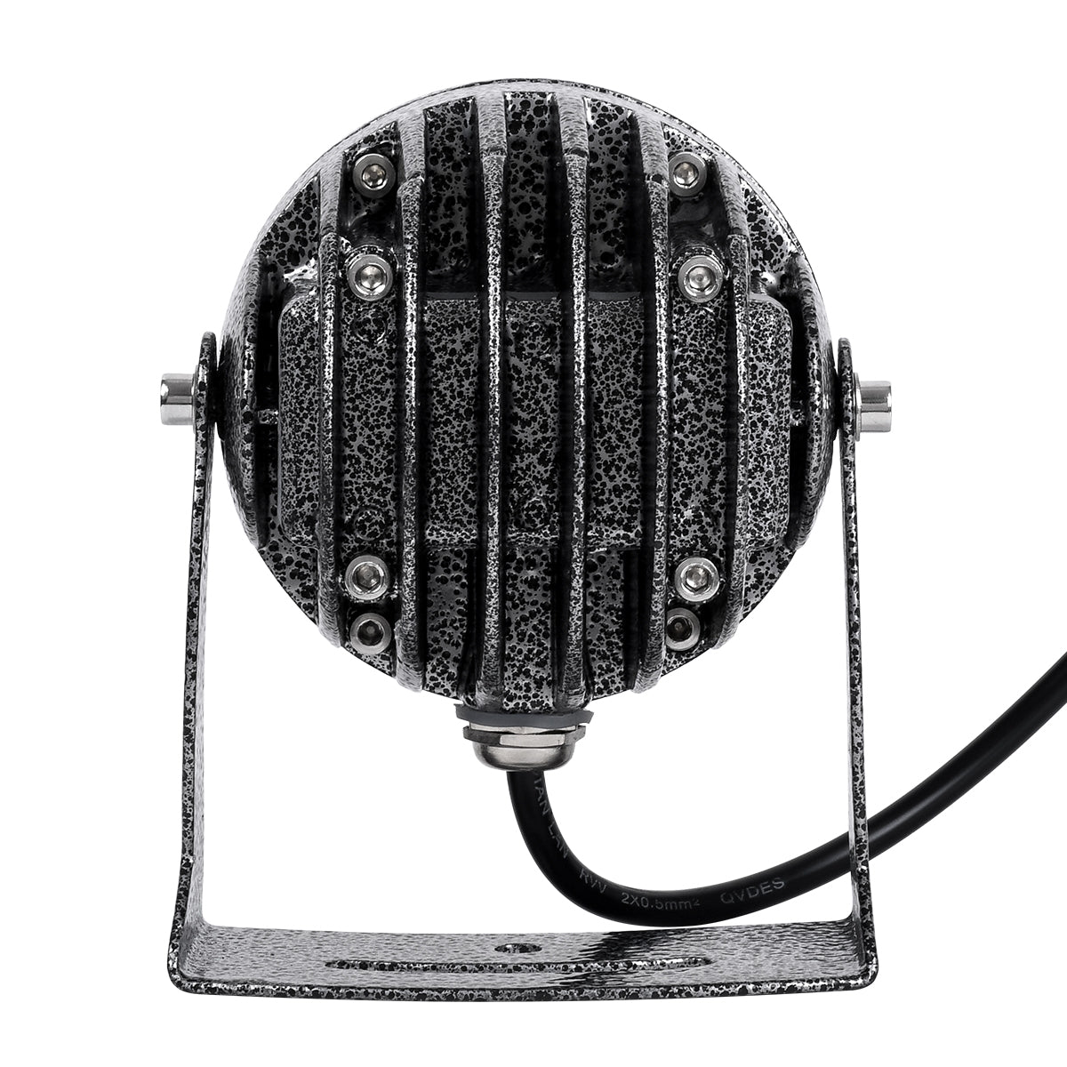 GloboStar® SPOT-XENIA 90509 Σποτ Φωτισμου Wall Washer LED 16W 1600lm 3° DC 24V Αδιάβροχο IP65 Φ9 x Υ12cm Ψυχρό Λευκό 6000K - Σφυρήλατο Γκρι - ledmania.gr