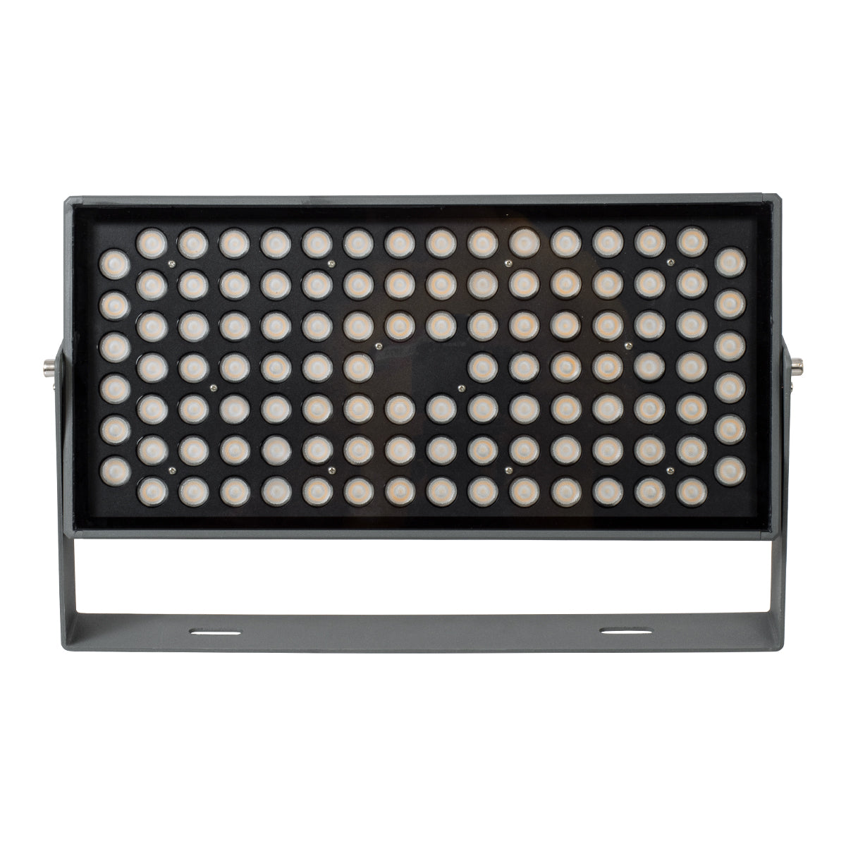 GloboStar® FLOOD-ZANA 90558 Προβολέας Wall Washer για Φωτισμό Κτιρίων LED 100W 9000lm 30° DC 24V Αδιάβροχο IP65 Μ45.5 x Π28 x Υ10cm Θερμό Λευκό 2700K - Γκρι Ανθρακί - 3 Years Warranty