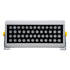 GloboStar® FLOOD-HENA 90640 Προβολέας Wall Washer για Φωτισμό Κτιρίων LED 48W 5280lm 30° AC 220-240V Αδιάβροχο IP65 Μ39 x Π6 x Υ17cm Θερμό Λευκό 3000K - Ασημί - 3 Years Warranty - ledmania.gr