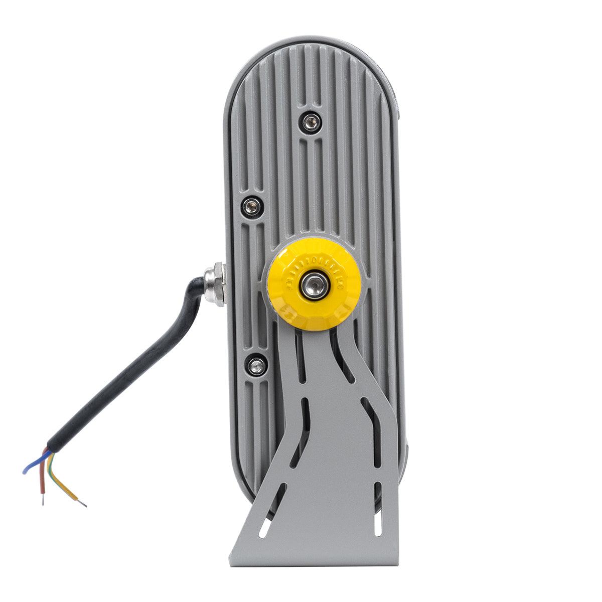 GloboStar® FLOOD-HENA 90640 Προβολέας Wall Washer για Φωτισμό Κτιρίων LED 48W 5280lm 30° AC 220-240V Αδιάβροχο IP65 Μ39 x Π6 x Υ17cm Θερμό Λευκό 3000K - Ασημί - 3 Years Warranty - ledmania.gr