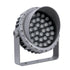 GloboStar® FLOOD-MENA 90645 Προβολέας Wall Washer για Φωτισμό Κτιρίων LED 36W 3960lm 30° AC 220-240V Αδιάβροχο IP65 Φ23 x Υ18cm Θερμό Λευκό 3000K - Ασημί - 3 Years Warranty - ledmania.gr