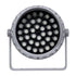 GloboStar® FLOOD-MENA 90645 Προβολέας Wall Washer για Φωτισμό Κτιρίων LED 36W 3960lm 30° AC 220-240V Αδιάβροχο IP65 Φ23 x Υ18cm Θερμό Λευκό 3000K - Ασημί - 3 Years Warranty - ledmania.gr