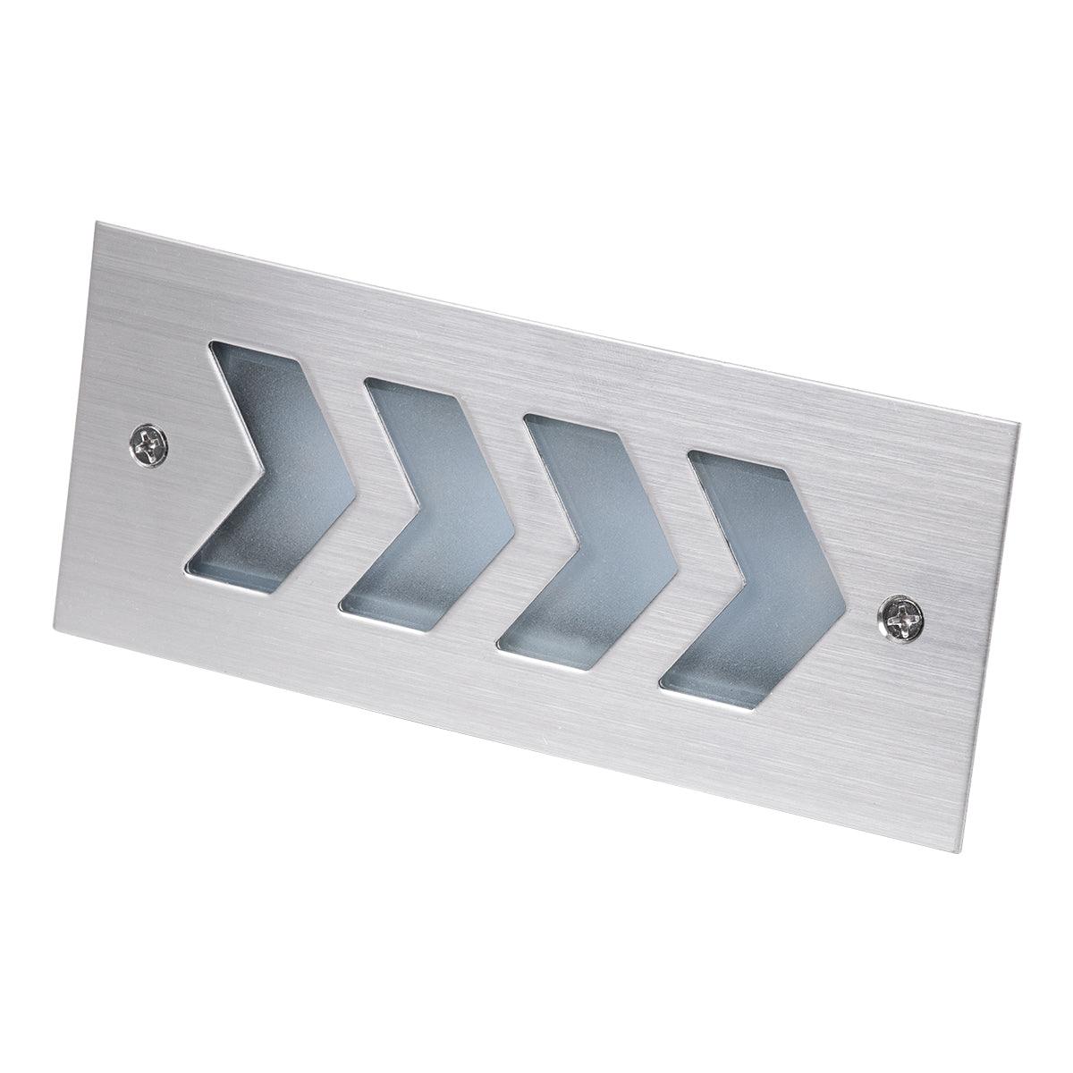 GloboStar® WALLLIGHT-ARINA 90670 Χωνευτό Φωτιστικό Τοίχου LED 6W 660lm 120° DC 24V Αδιάβροχο IP67 Μ17 x Π7 x Υ5.5cm Θερμό Λευκό 3000K - Ανοξείδωτο Ατσάλι - 3 Years Warranty - ledmania.gr