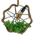 GloboStar® BRADLEY 10001328 Vintage Industrial Κρεμαστό Φωτιστικό Οροφής Μονόφωτο Πλέγμα με Μπεζ Σχοινί Φ33 x Υ33cm - ledmania.gr