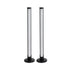 GloboStar® DIGICOLUMN 90760 Σετ 2 Μοντέρνα Επιτραπέζια Φωτιστικά Γραφείου Symphoney Bars LED 16W 1280lm 180° DC 5V με USB 2.0 IP20 - Εναλλαγή Φωτισμού μέσω Τηλεχειριστηρίου - Πολύχρωμα RGB - Dimmable - Μαύρο - Φ3 x Υ45cm - Συσκευασία 2 Τεμαχίων - 2 Χρό... - ledmania.gr