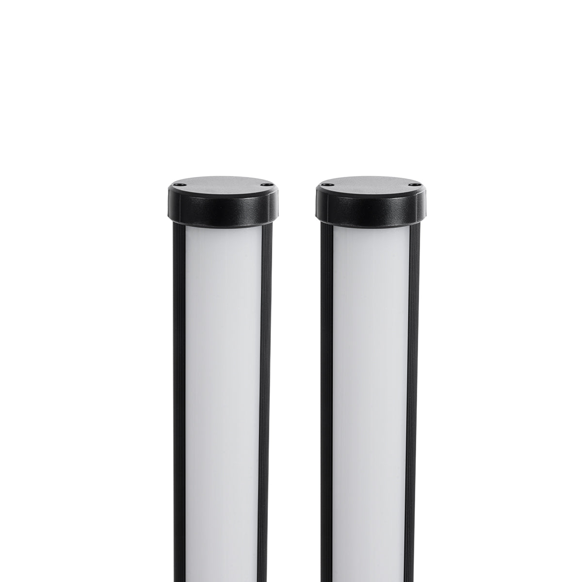 GloboStar® DIGICOLUMN 90760 Σετ 2 Μοντέρνα Επιτραπέζια Φωτιστικά Γραφείου Symphoney Bars LED 16W 1280lm 180° DC 5V με USB 2.0 IP20 - Εναλλαγή Φωτισμού μέσω Τηλεχειριστηρίου - Πολύχρωμα RGB - Dimmable - Μαύρο - Φ3 x Υ45cm - Συσκευασία 2 Τεμαχίων - 2 Χρό... - ledmania.gr