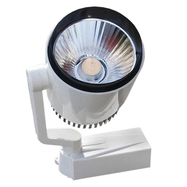 Μονοφασικό Bridgelux COB LED Φωτιστικό Σποτ Ράγας 20W 230V 3000lm 24° Θερμό Λευκό 3000k GloboStar 93015 - ledmania.gr