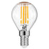 GloboStar® 99003 Λάμπα E14 G45 Γλομπάκι LED FILAMENT 4W 440 lm 320° AC 85-265V Edison Retro με Διάφανο Γυαλί Θερμό Λευκό 2700 K Dimmable - ledmania.gr