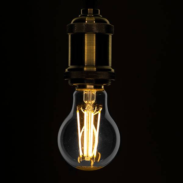 GloboStar® 99008 Λάμπα E27 A60 Γλόμπος LED LONG FILAMENT 10W 1100 lm 320° AC 85-265V Edison Retro με Διάφανο Γυαλί Θερμό Λευκό 2700 K Dimmable - ledmania.gr