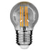 GloboStar® 99065 Λάμπα E27 G45 Γλομπάκι LED LONG FILAMENT 6W 600 lm 320° AC 85-265V Edison Retro με Φιμέ Γυαλί Θερμό Λευκό 2700 K Dimmable - ledmania.gr