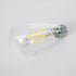 GloboStar® 99094 Λάμπα LED Long Filament E27 ST64 Αχλάδι 4W 840lm 360° AC 220-240V IP20 Φ6.4 x Υ14.5cm Φυσικό Λευκό 4000K με Διάφανο Γυαλί - Pro Series 210lm/W - A Ενεργειακή Κλάση - 3 Χρόνια Εγγύηση