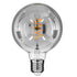 GloboStar® 99139 Λάμπα E27 G125 Γλόμπος LED SOFT SPIRAL FILAMENT 6W 470 lm 320° AC 85-265V Edison Retro με Φιμέ Γυαλί Θερμό Λευκό 2700 K Dimmable - ledmania.gr