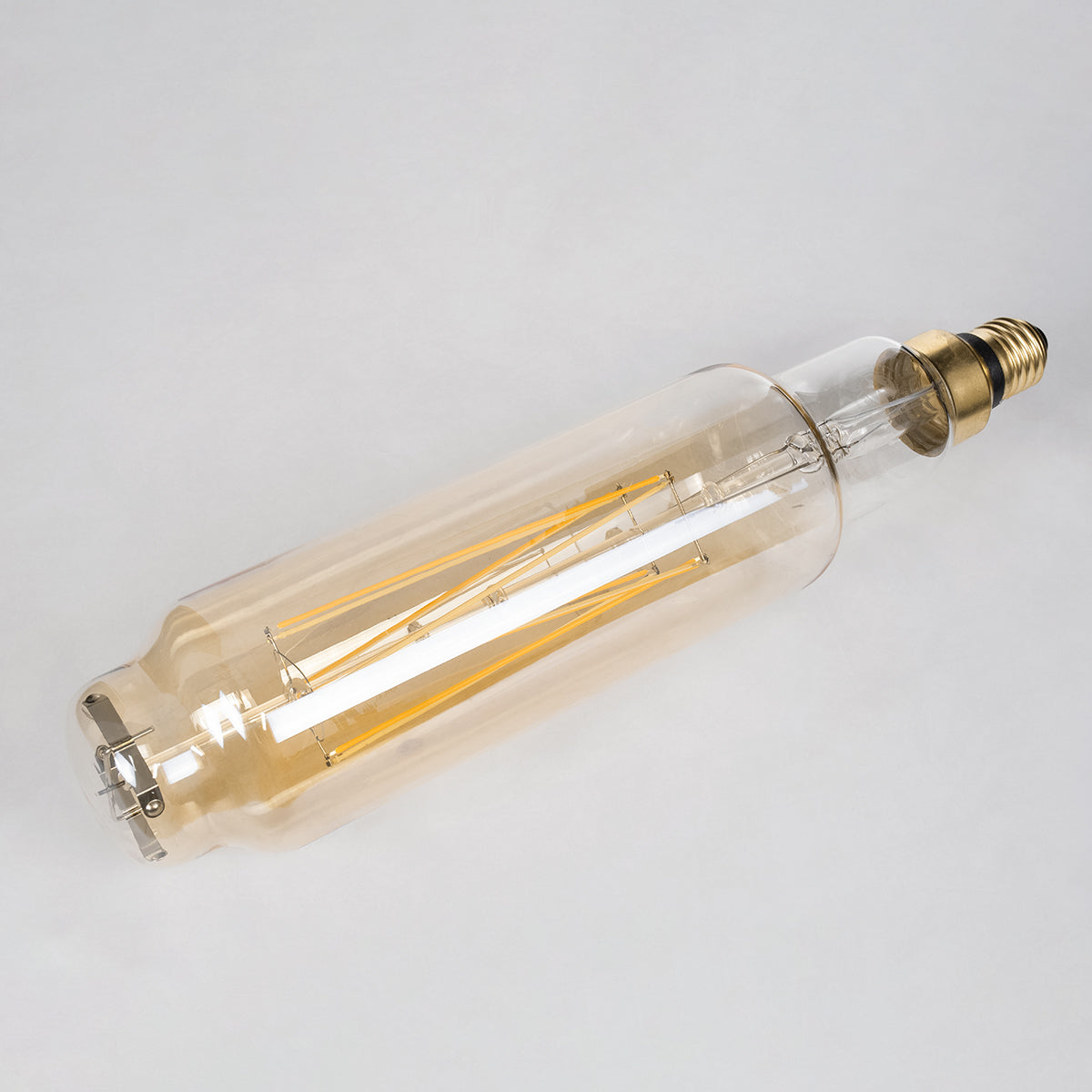 GloboStar® 99168 Λάμπα LED Long Filament E27 BTT80 BANANAS Γλόμπος 8W 720lm 360° AC 220-240V IP20 Φ7.8 x Υ34.5cm Ultra Θερμό Λευκό 2200K με Μελί Γυαλί - Dimmable - 3 Years Warranty - ledmania.gr
