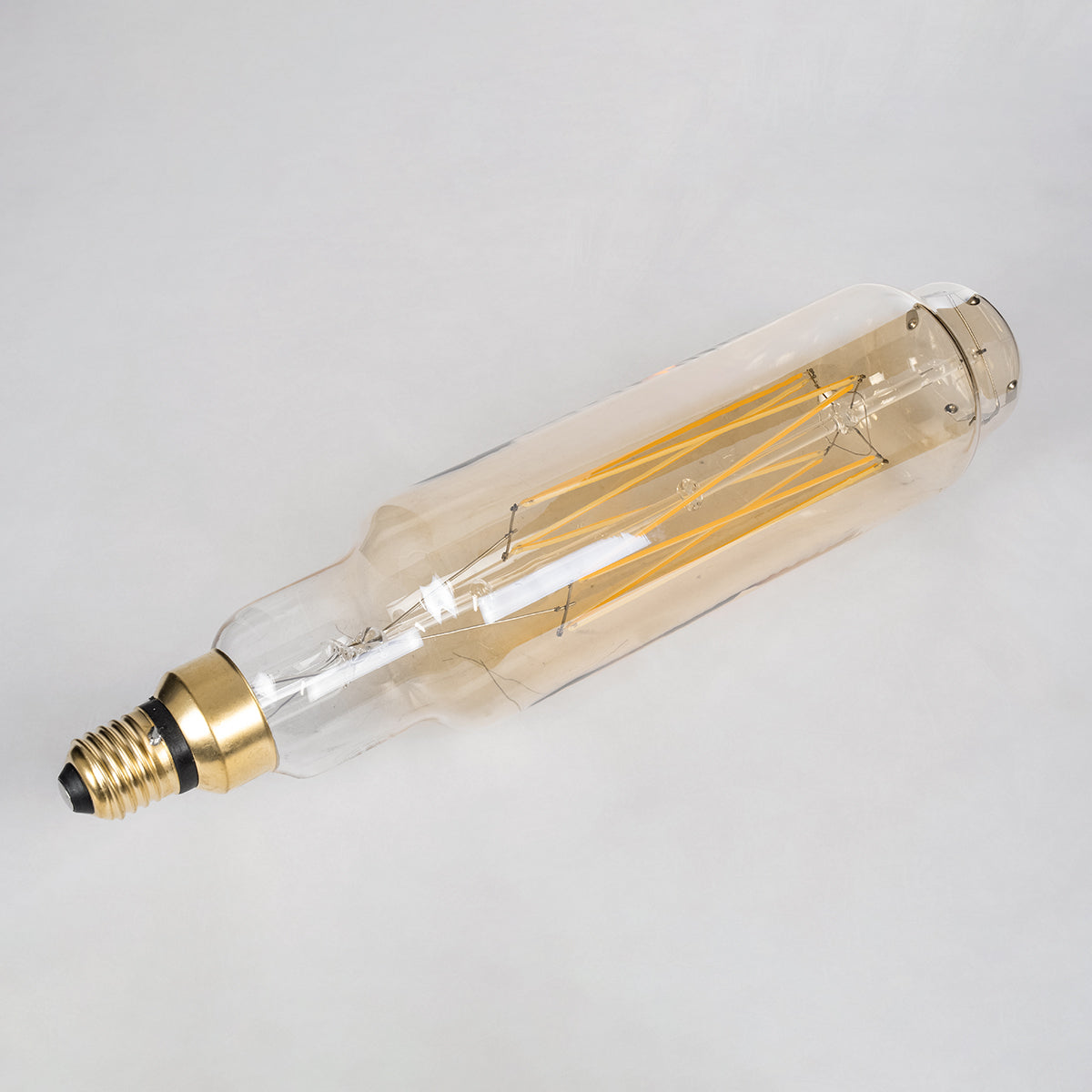 GloboStar® 99168 Λάμπα LED Long Filament E27 BTT80 BANANAS Γλόμπος 8W 720lm 360° AC 220-240V IP20 Φ7.8 x Υ34.5cm Ultra Θερμό Λευκό 2200K με Μελί Γυαλί - Dimmable - 3 Years Warranty - ledmania.gr
