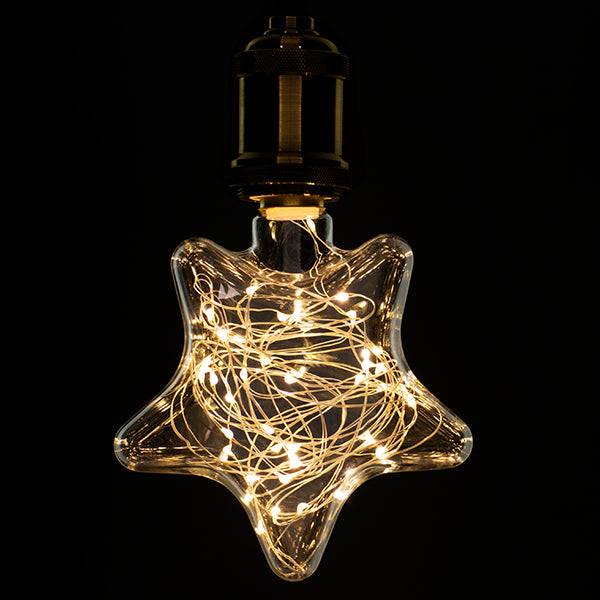 GloboStar® 99224 Λάμπα E27 DSC125 Deco Star SMD LED Copper String 2W 160 lm 320° AC 85-265V Edison Retro με Διάφανο Γυαλί Θερμό Λευκό 2700 K - ledmania.gr