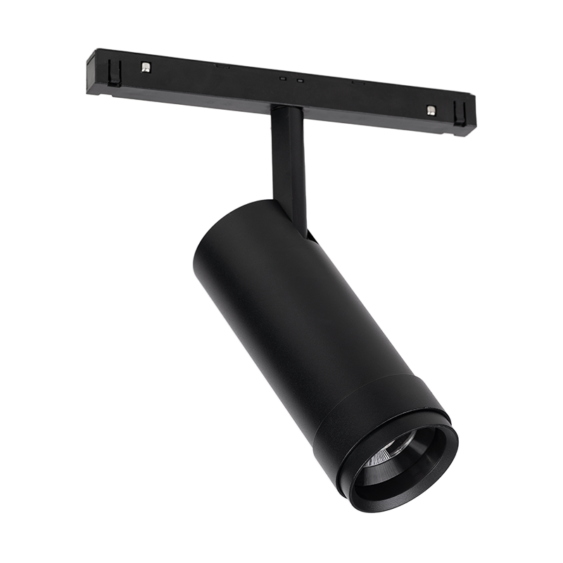 ΜΑΥΡΟ ΜΑΤ ΜΑΓΝΗΤΙΚΟ ZOOMABLE ΣΠΟΤ 48V DC 20W 4000K 1680LM MAX. 20-50° OSRAM RA90 Φ58*152MM - ledmania.gr