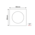 ^  ΣΠΟΤ TRIMLESS ΚΙΝΗΤΟ ΜΑΥΡΟ ΤΕΤΡΑΓΩΝΟ 90x90 - ledmania.gr