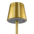 GloboStar® NEGA 60475 Μοντέρνο Επιτραπέζιο Φωτιστικό Πορτατίφ LED 2.2W 154lm 360° DC 5V Επαναφορτιζόμενο με Μπαταρία Li-ion 4000mAh - Διακόπτη Αφής - Θερμό Λευκό 4500K - Dimmable - D10 x H39cm - Χρυσό - ledmania.gr