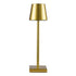 GloboStar® NEGA 60475 Μοντέρνο Επιτραπέζιο Φωτιστικό Πορτατίφ LED 2.2W 154lm 360° DC 5V Επαναφορτιζόμενο με Μπαταρία Li-ion 4000mAh - Διακόπτη Αφής - Θερμό Λευκό 4500K - Dimmable - D10 x H39cm - Χρυσό - ledmania.gr