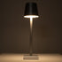 GloboStar® NEGA 60476 Μοντέρνο Επιτραπέζιο Φωτιστικό Πορτατίφ LED 2.2W 154lm 360° DC 5V Επαναφορτιζόμενο με Μπαταρία Li-ion 4000mAh - Διακόπτη Αφής - Θερμό Λευκό 4500K - Dimmable - D10 x H39cm - Ασημί - ledmania.gr