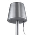 GloboStar® NEGA 60476 Μοντέρνο Επιτραπέζιο Φωτιστικό Πορτατίφ LED 2.2W 154lm 360° DC 5V Επαναφορτιζόμενο με Μπαταρία Li-ion 4000mAh - Διακόπτη Αφής - Θερμό Λευκό 4500K - Dimmable - D10 x H39cm - Ασημί - ledmania.gr
