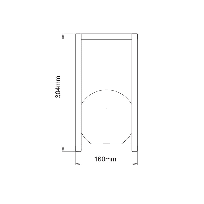 ^LED SMD BATTERY LUMINAIRE 1W 160LM 3.000K CARK GREY 160° CRI80 IP54