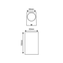 ^GU10 WALL LUMINAIRE 230V AC GOLDEN BLACK IP65 MAX.2X35W - ledmania.gr