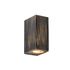 ^GU10 WALL LUMINAIRE 230V AC GOLDEN BLACK IP65 MAX.2X35W - ledmania.gr