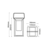 ^LED SMD TABLE BATTERY LUMINAIRE 3W 150LM 180° 3.000K DARK GREY CRI80 IP54 - ledmania.gr