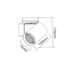 GREY LED TRACK LUMINAIRE 20W 3000K 1-PHASE 34° 2000LM 230V AC Ra80 - ledmania.gr