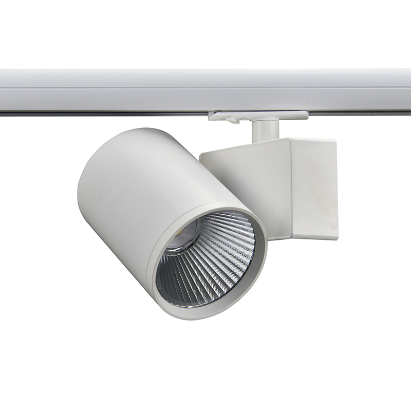 WHITE LED TRACK LUMINAIRE 40W 3000K 1-PHASE 38° 4000LM 230V AC Ra80 - ledmania.gr