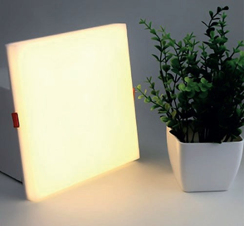 Τετράγωνο Led Panel Frameless Χωνευτό 18W 6000K Σε Λευκό Χρώμα Με Ρυθμιζόμενη Κοπή