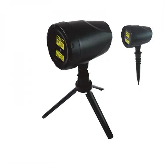 OUTDOOR CHRISTMAS LASER WITH 8 PATTERNS, DAY-NIGHT SENSOR, RF REMOTE,SPIKE,TRIPOD1M CABLE - ledmania.gr