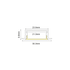 NORM ALUMINUM PROFILE WITH OPAL COVER 2m/pc-(Τιμή Μέτρου) - ledmania.gr