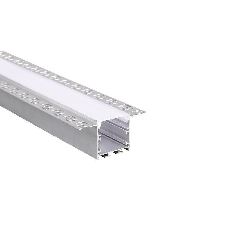 WINT ALUMINUM PROFILE P235 WITH OPAL PC DIFFUSER 2m/pc-(Τιμή Μέτρου) - ledmania.gr