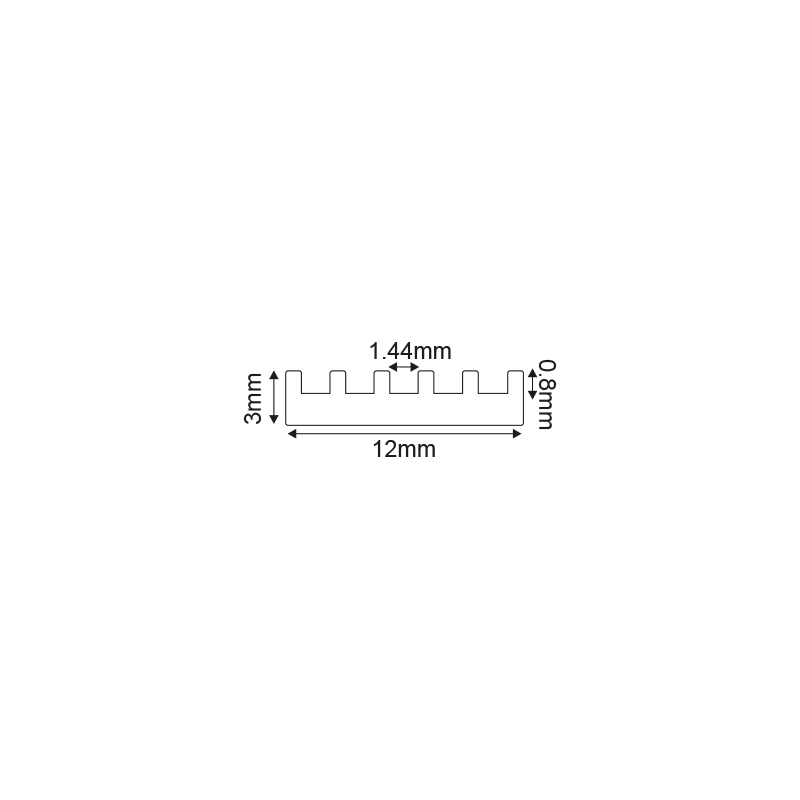 ΠΡΟΦΙΛ ΑΛΟΥΜΙΝΙΟΥ SIM FOR THERMAL MANAGEMENT 2m/pc