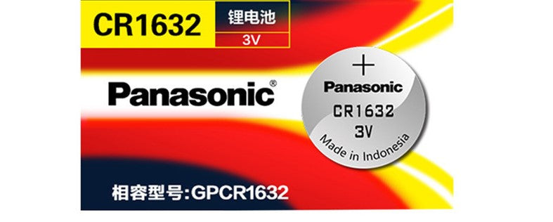 Panasonic cr1632 μπαταρία σε σχήμα νομίσματος 3v για τηλεχειριστήρια-κλειδιά αυτοκινήτου DL1632 ECR1632 GPCE1632 μπαταρία λιθίου-Τεμ.1