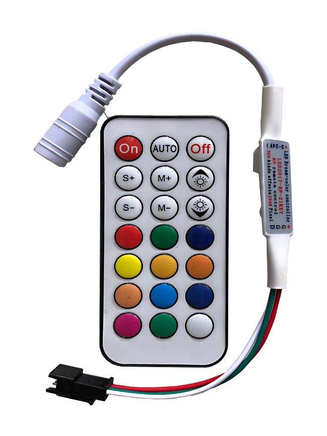 RF21 Keys Digital Pixel Controller-6A-5volt 7-12volt για Ταινιες Led ws2811 και ws2812-2048 pixels - ledmania.gr