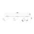 ^ΕΠΙΤΟΙΧΟ Φ/Σ 3XGU10 DIVINO ΜΑΥΡΟ ΑΛΟΥΜΙΝΙΟ IP20 54X7X13,5CM - ledmania.gr