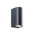 GU10 WALL LUMINAIRE PLASTIC 230V AC DARK GREY IP65 MAX.2X3W LED - ledmania.gr