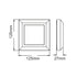 LED WALL SQUARE LUMINAIRE WHITE 230V AC IP65 4W 3000K 270LM RA80 - ledmania.gr
