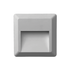 LED WALL SQUARE LUMINAIRE GREY 230V AC IP65 1.5W 3000K 100LM RA80 - ledmania.gr
