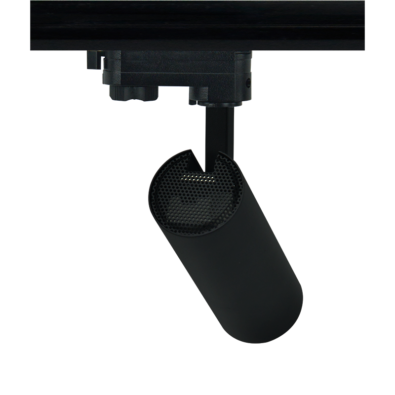 SAND BLACK LED TRACK LUMINAIRE 10W 3000K 3-PHASE 36° 1000LM 230V AC Ra80 Φ55*153MM 5YRS - ledmania.gr