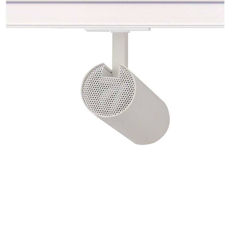 SAND WHITE LED TRACK LUMINAIRE 10W 4000K 1-PHASE 36° 1050LM 230V AC Ra80 Φ55*153MM 5YRS - ledmania.gr