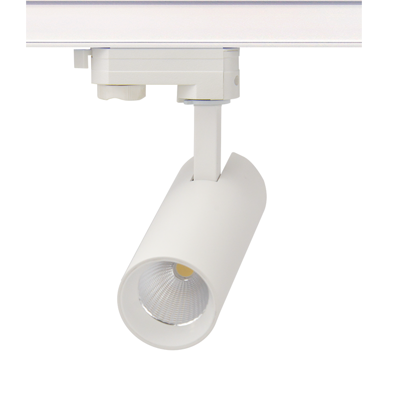 SAND WHITE LED TRACK LUMINAIRE 10W 4000K 3-PHASE 36° 1050LM 230V AC Ra80 Φ55*153MM 5YRS - ledmania.gr